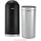 Global Industrial Round Indoor Metal Can, Black, Steel, 15-3/8 in 641596BK - alternate 3